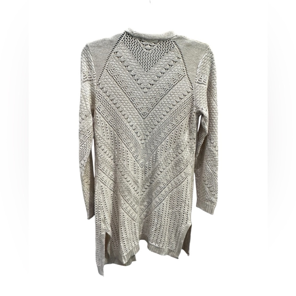 Women’s Love Ellie Beige Long Sleeve Long Open Cardigan: M - Picture 2 of 10
